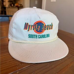 VTG 90s Myrtle Beach Neon Embroidered Baseball Trucker Hat Vintage Snapback